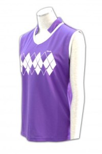 W063 訂造排球波衫 來樣訂做功能性運動衫 運動服裝公司 運動服裝設計  排球波衫專門店     紫色